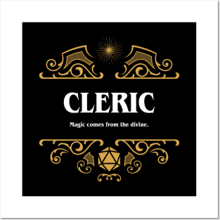 Cleric Class Tabletop RPG Gaming Posters and Art